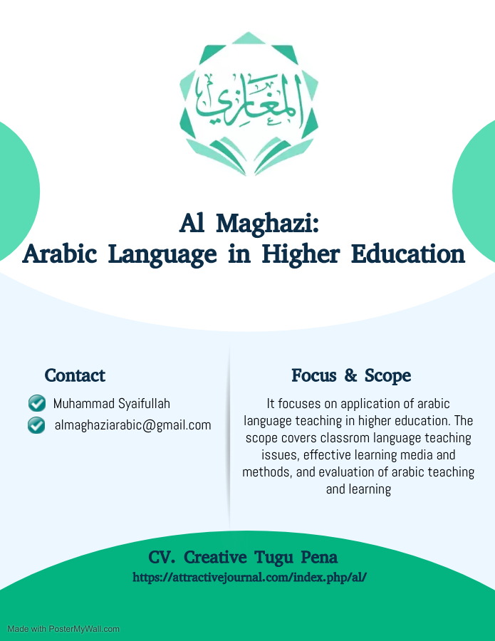 					View Vol. 4 No. 1 (2026): Al Maghazi : Arabic Language in Higher Education
				