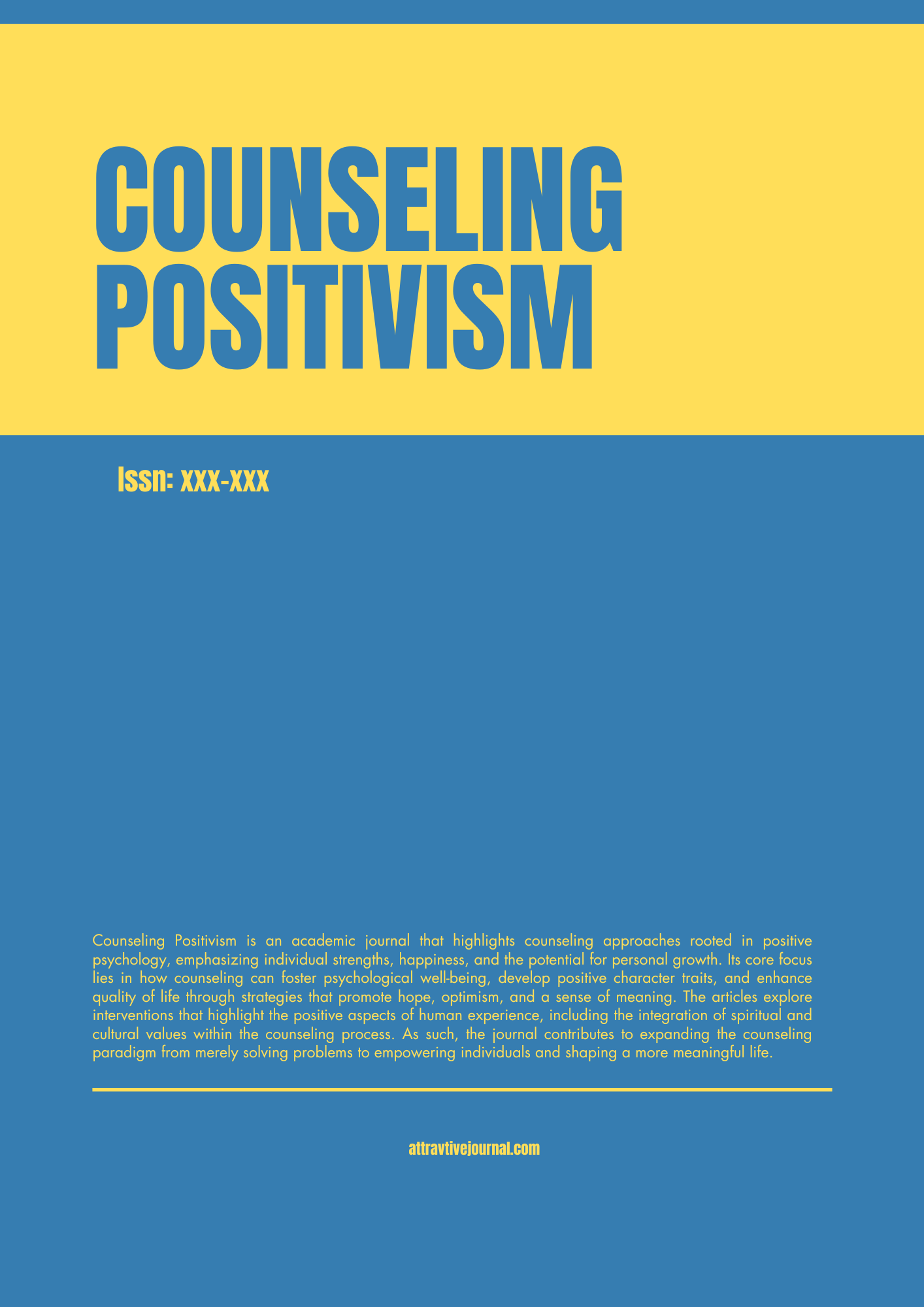 					View Vol. 1 No. 1 (2026): Counseling Positivism
				